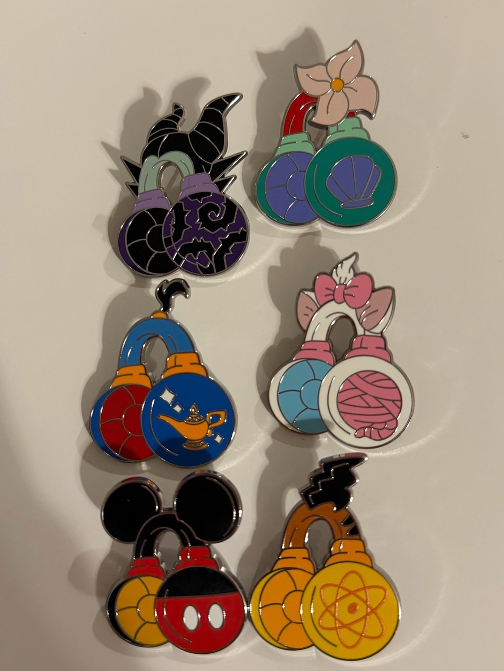 Completed Disney Headphone Pin Set